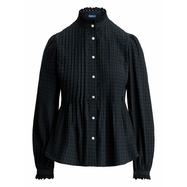 ラルフローレン レディース プルオーバー トップス Check-pattern shirt Blue