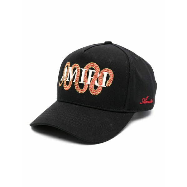 アミリ メンズ 鳥打ち帽 付属物 Snake cap Black