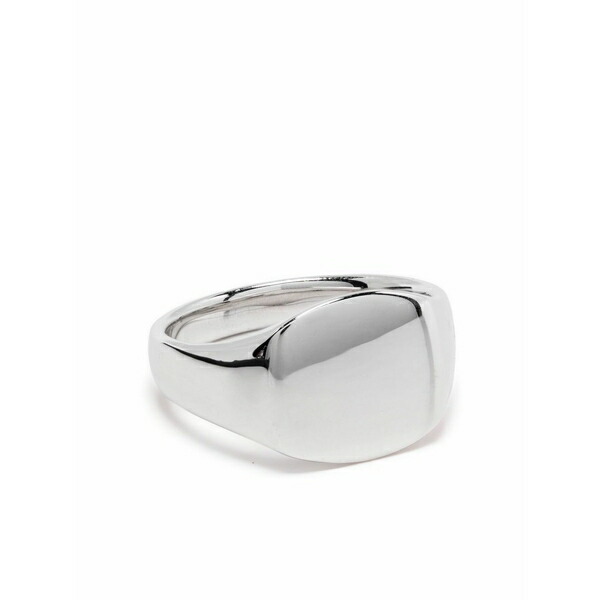 トム白木 メンズ 輪っか 佩び物 Mini cushion signet ring Silver