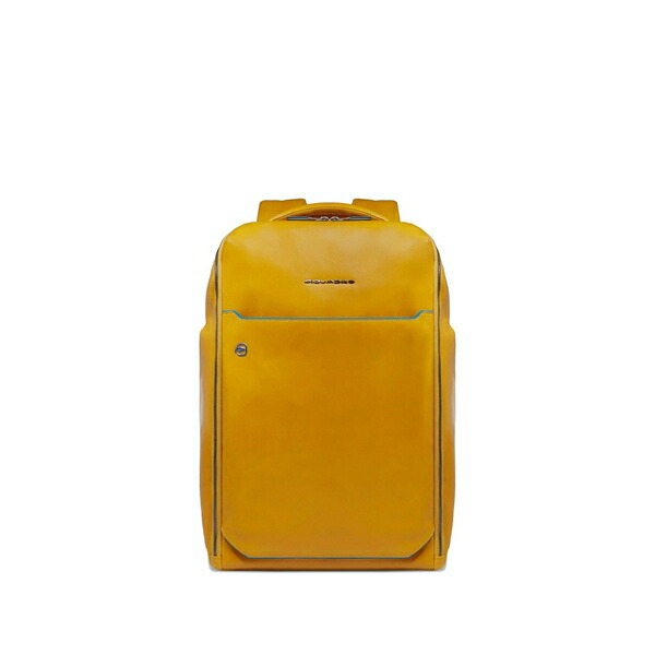 ピークアドロ メンズ バックパック・リュックサック バッグ Quilted leather backpack Yellow｜asty