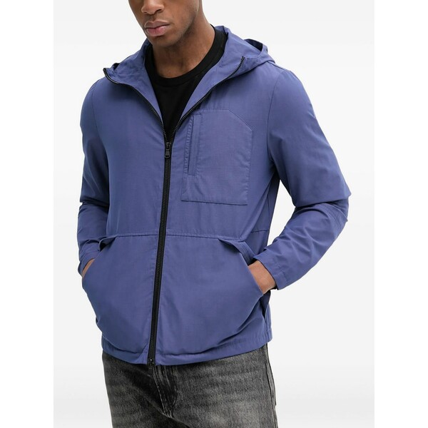 ベネトン  メンズ ジャケット＆ブルゾン アウター Hooded jacket Blue