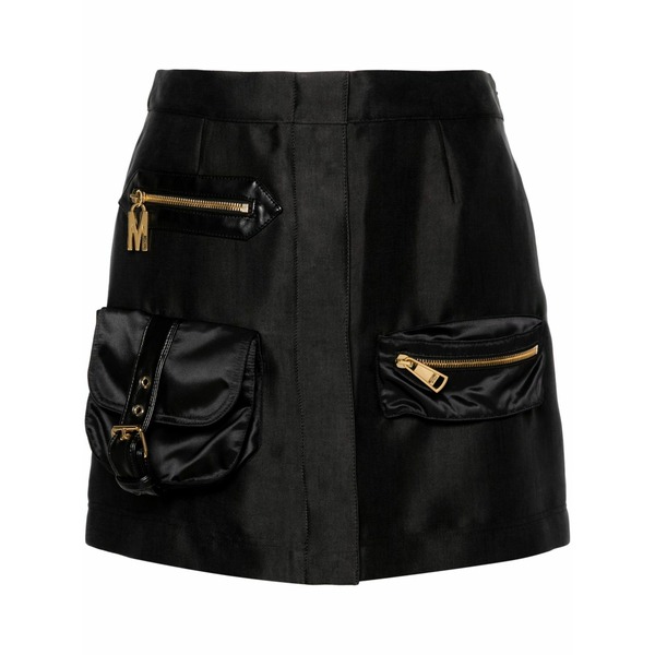 モスキーノ レディース スコート ボトムス Dart-detail skirt Black