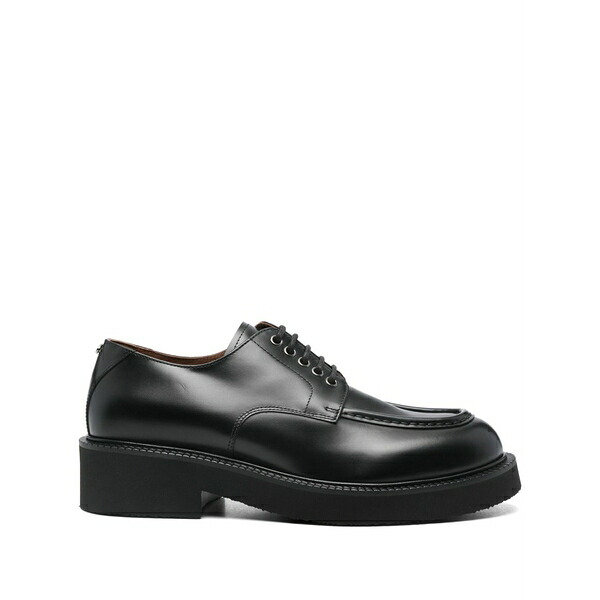 ヴァレンティノ ガラヴァーニ メンズ 御召しものシューズ シューズ Leather lace-up derby shoes Black