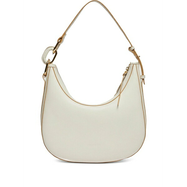 ペニーブラック レディース ショルダーバッグ バッグ Chain-link half-moon shoulder bag Neutrals|asty