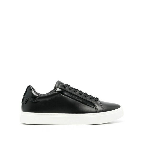 カルバンクライン レディース スニーカー シューズ Debossed-logo detail sneakers Black