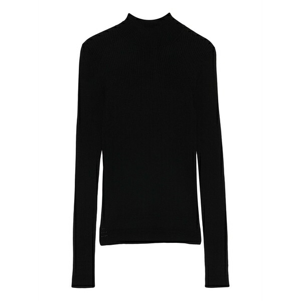 ツインセット レディース Tシャツ トップス Long-sleeves t-shirt Black|asty