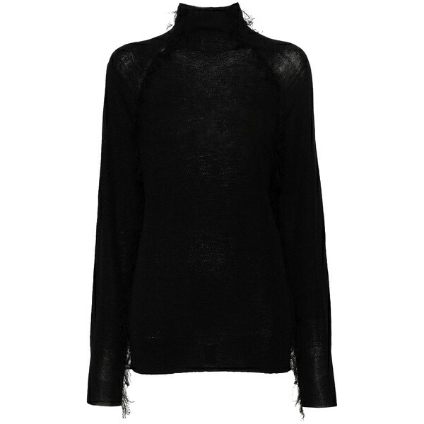 クリスチャン ワイナンツ レディース ニット&セーター アウター Kivu frayed-detail jumper Black｜asty 71,940円
