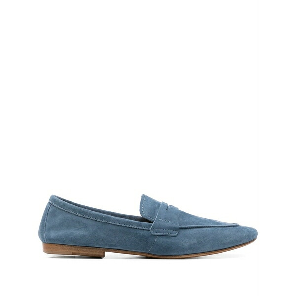 ヘンダーソン・ブラッコ レディース スリッポン・ローファー シューズ Suede loafers Blue