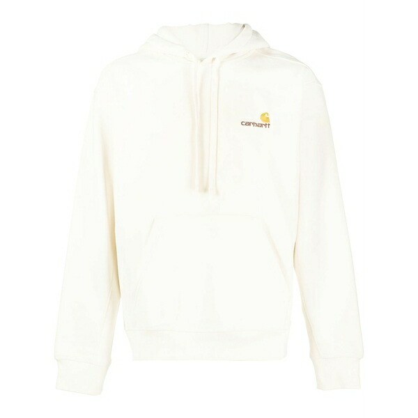 カーハート メンズ パーカー・スウェットシャツ アウター American script cotton hoodie Neutrals｜asty