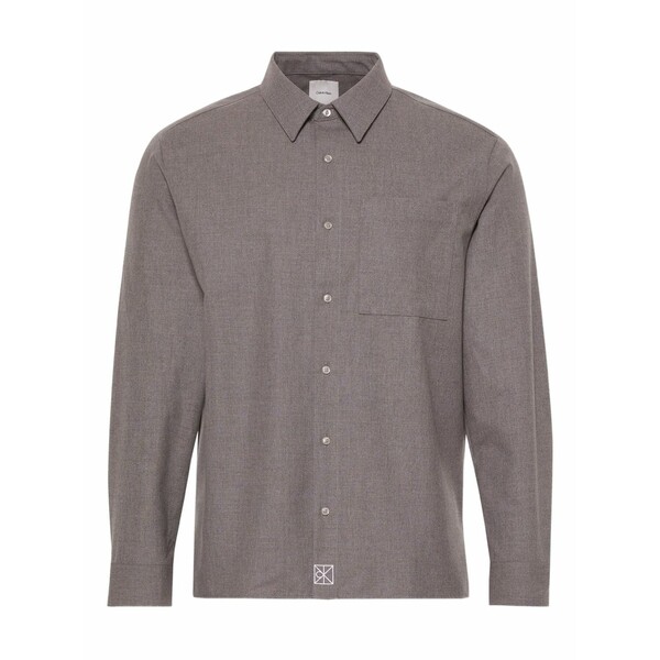カルバンクライン メンズ プルオーバー トップス Pocket long-sleeved shirt Grey