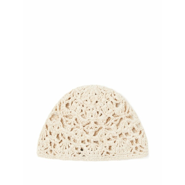 アラヌイ レディース かぶり笠 添え物 The sound of the sea crochet beanie hat Neutrals