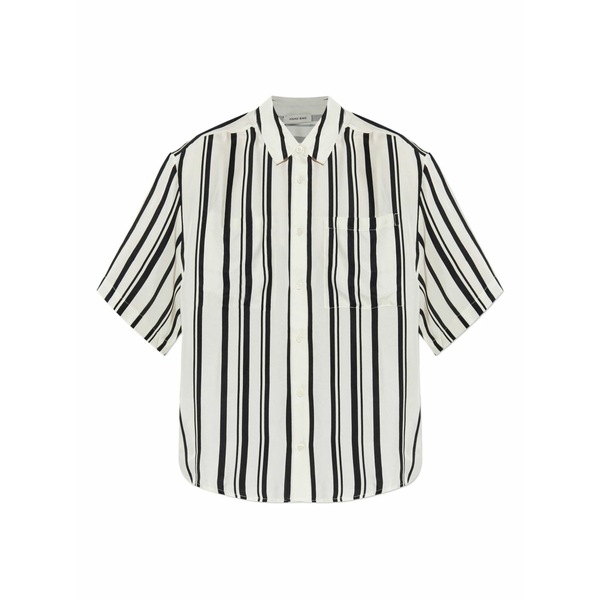 アニービン レディース シャツ トップス Striped short-sleeve shirt Neutrals｜asty 56,880円