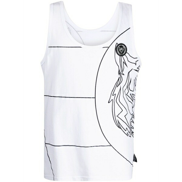 プレインスポーツ メンズ Tシャツ トップス Graphic-print scoop-neck tank top White|asty