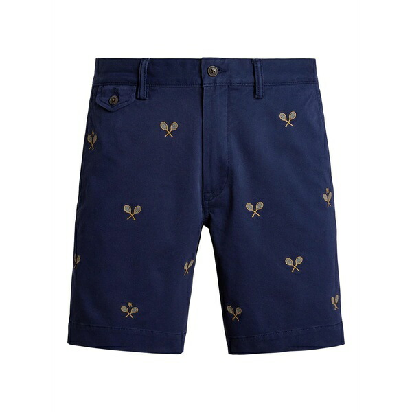 ラルフローレン メンズ カジュアルパンツ ボトムス Embroidered shorts Blue|asty