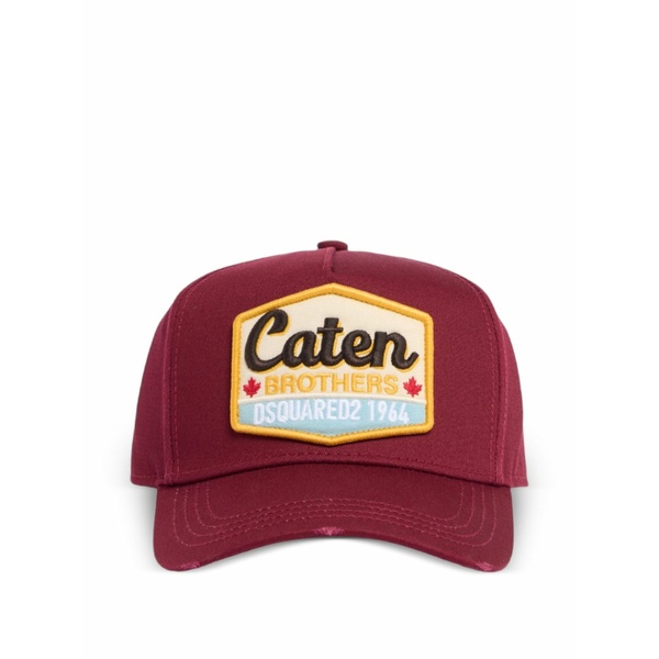 ディースクエアード メンズ 帽子 アクセサリー Caten baseball cap Red｜asty