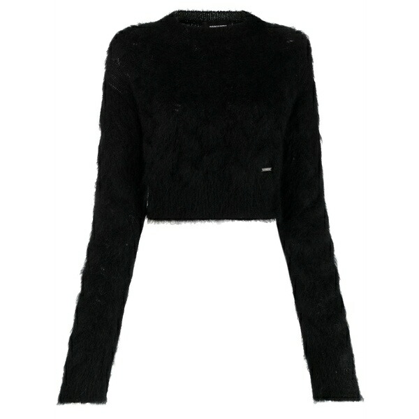 ディースクエアード レディース ニット&セーター アウター Brushed mohair-blend jumper Black|asty