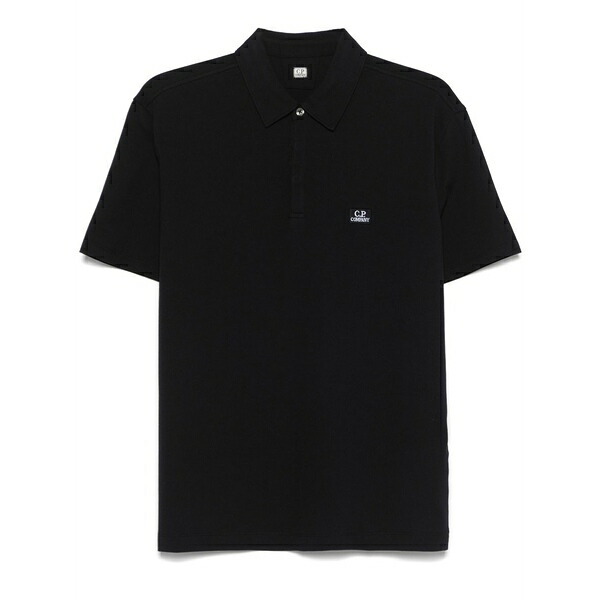 シーピーカンパニー メンズ スポーツシャツ トップス Logo-patch polo shirt    Blue トップス-メンズファッション-ポロシャツ