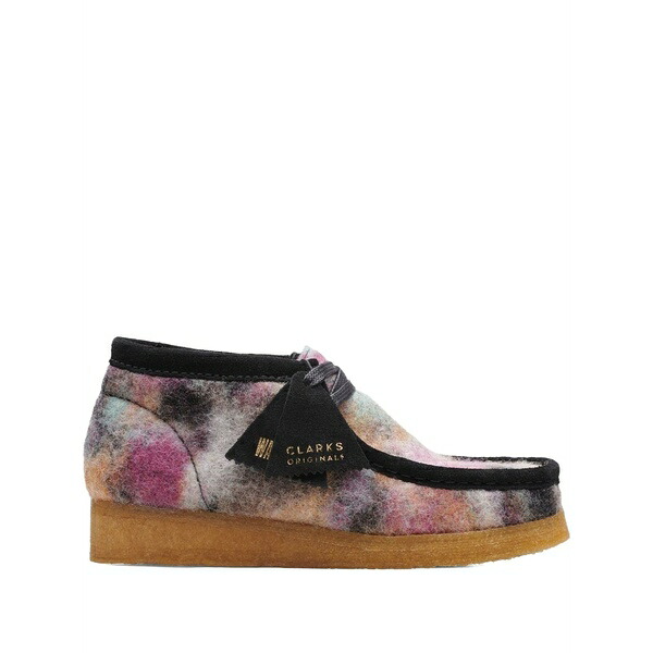 クラークス レディース ブーツ シューズ Wallabee "black wool comb" boots Pink｜asty