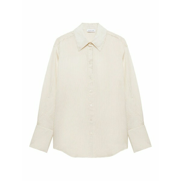 アニービン レディース シャツ トップス Striped shirt White｜asty