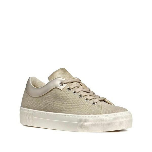 ジェオックス レディース スニーカー シューズ Claudin a metallic-panel platform sneakers Neutrals