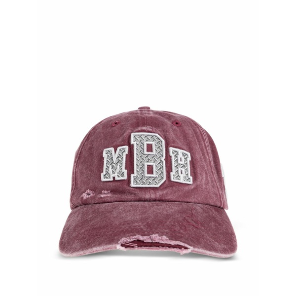 ミスビヘイブ メンズ 帽子 アクセサリー Appliqu茫漏 distressed hat Red
