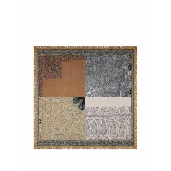 ピエール＝ルイ・マシア メンズ えり巻き・袈裟・えり巻き 付属物 Molare paisley collage scarf Neutrals