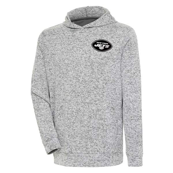 Antigua Green Bay Packers Heather Gray Metallic Logo Absolute Pullover  Hoodie