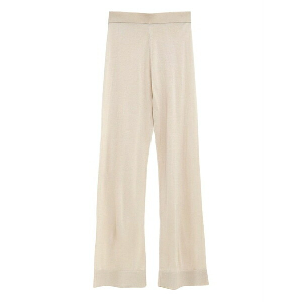 トーテム レディース カジュアルパンツ ボトムス Knitted wide-leg trousers Neutrals｜asty