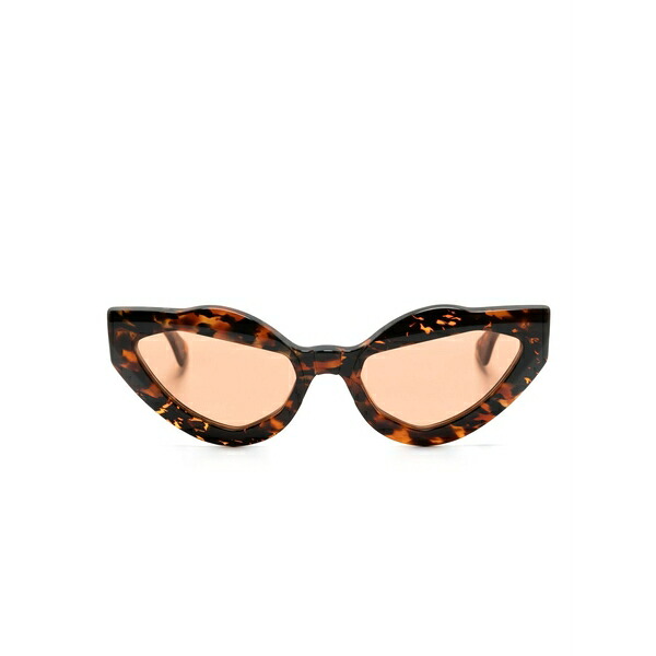 クボラウム レディース サングラス＆アイウェア アクセサリー Y8 cat-eye sunglasses Brown｜asty