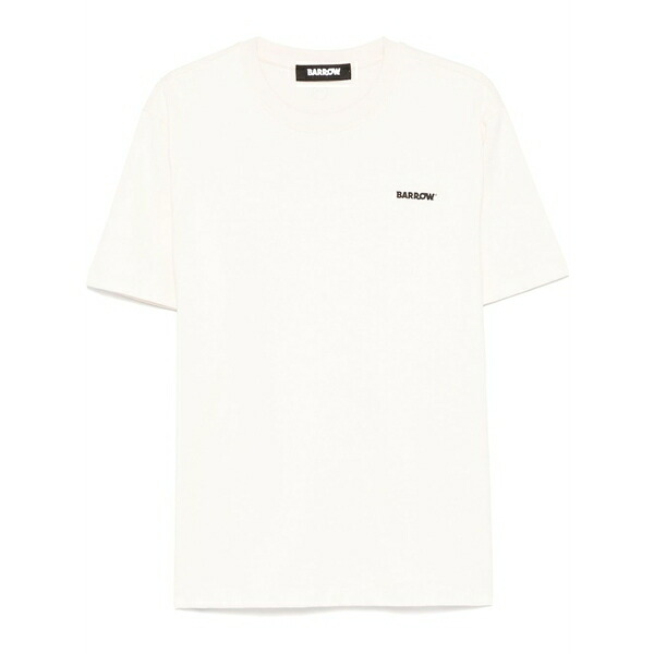 バロウ メンズ Tシャツ トップス Logo-print t-shirt Neutrals