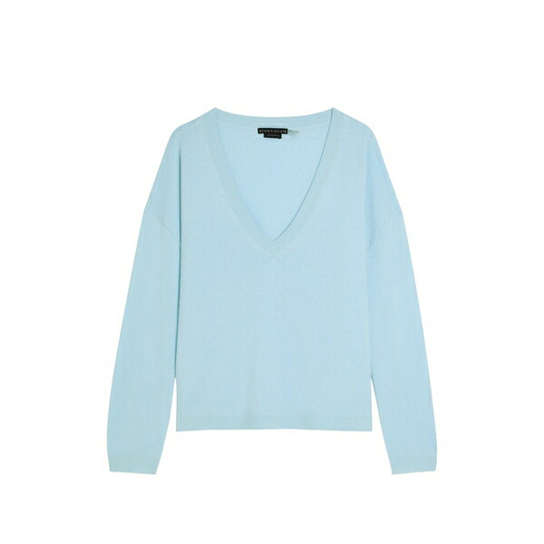 アリス アンド オリビア レディース Tシャツ トップス Williams v-neck top Blue|asty