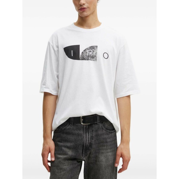 イロ メンズ Tシャツ トップス Graphic-print t-shirt White｜asty 28,324円