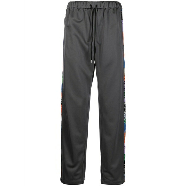 チルドレン オブ ザ ディスコーダンス メンズ カジュアルパンツ ボトムス Bandana-panel track pants Grey|asty