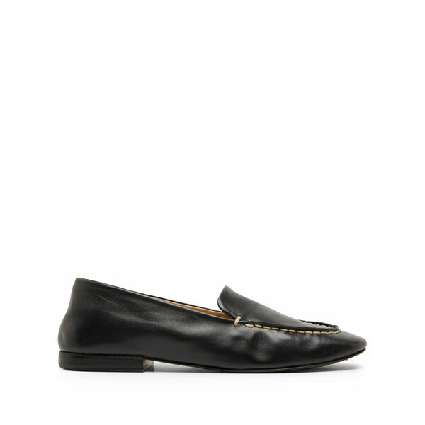 マーシル レディース スリッポン・ローファー シューズ Mandolo contrast-stitching loafers Black