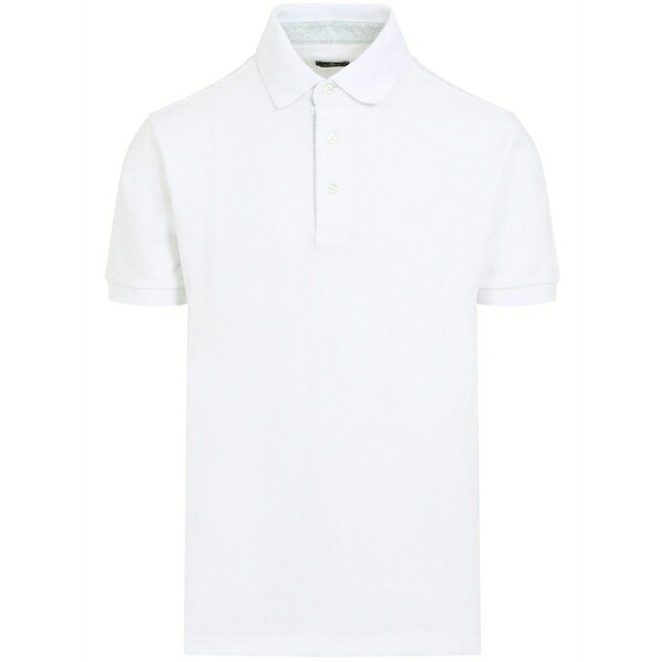エトロ メンズ ポロシャツ トップス Cotton polo shirt White|asty