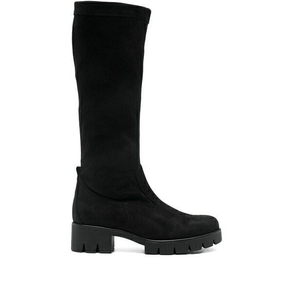 ガボール レディース ブーツ シューズ Zip knee-high boots Black｜asty