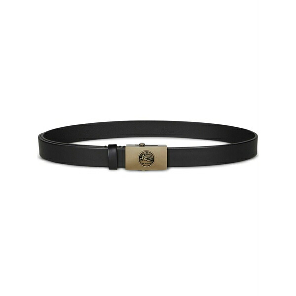 エトロ メンズ 胴締め 佩び物 Pegaso-engraved leather belt Black