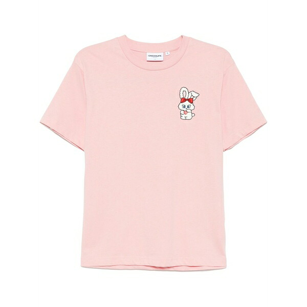 チョコレート レディース Tシャツ トップス Graphic-print t-shirt Pink｜asty 14,804円