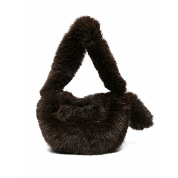 アリジ レディース ショルダーバッグ バッグ Furry shoulder bag Brown｜asty