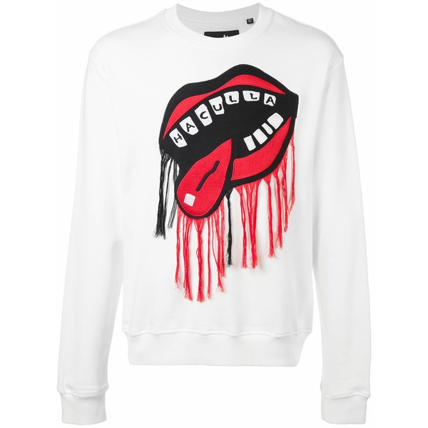 ハクーラ メンズ パーカー・スウェットシャツ アウター Nyc drama mouth sweatshirt White|asty