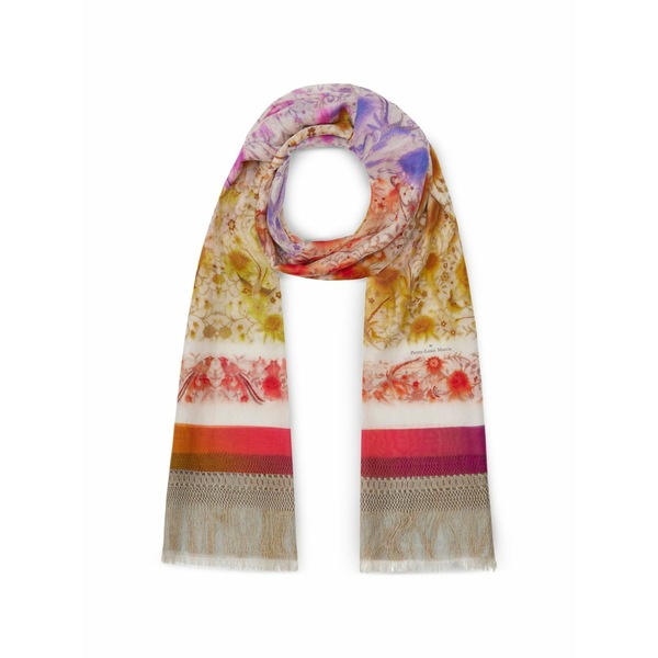 ピエール＝ルイ・マシア メンズ えり巻き・袈裟・えり巻き 付属物 Hawnbci floral fringe scarf Neutrals
