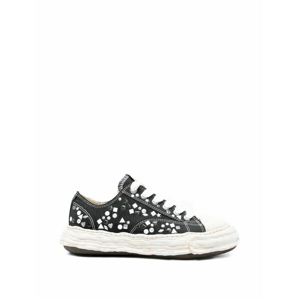ミハラヤスヒロ メンズ スニーカー シューズ  peterson 23 embellished-canvas sneakers Black