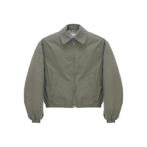 アワーレガシー メンズ ジャケット&ブルゾン アウター Zip-up elasticated-cuff jacket Green|asty