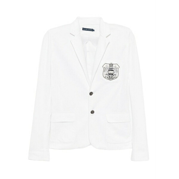 ラルフローレン レディース ジャケット＆ブルゾン アウター Logo-embroidered blazer White｜asty 70,840円