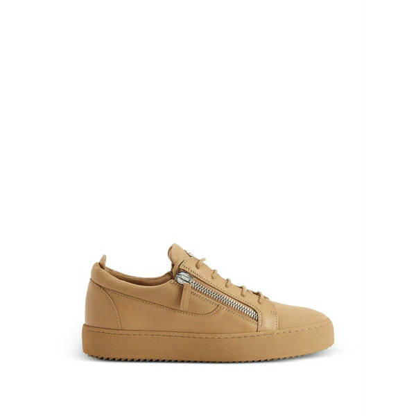 ジュゼッペザノッティ メンズ スニーカー シューズ Frankie zip-fastening sneakers Neutrals