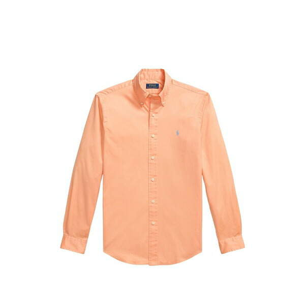 ラルフローレン メンズ シャツ トップス Buttoned long-sleeved shirt Orange｜asty
