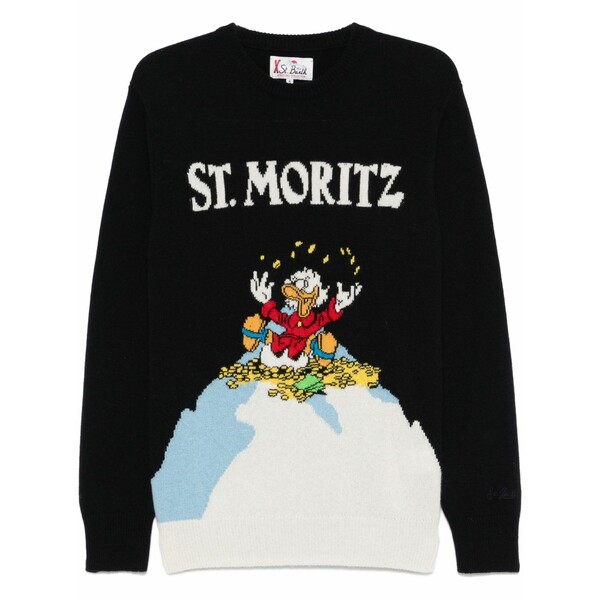 エムシーツーセイントバース メンズ ニット&セーター アウター X disney heron sweater Black|asty