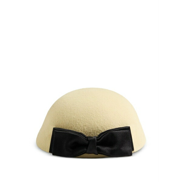 ヴァレンティノ ガラヴァーニ レディース かぶり笠 添え物  vlogo signature hat インチ lapin-fabric with satin-bow Neutrals
