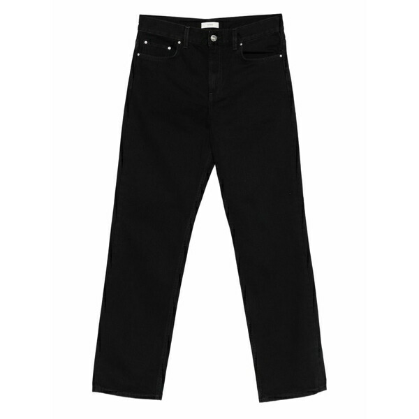 トーテム レディース デニムパンツ ボトムス Straight-leg jeans Black|asty