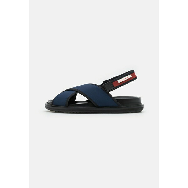 マルニ メンズ サンダル シューズ Fussbett Sandals Blublack Goji 超特価激安